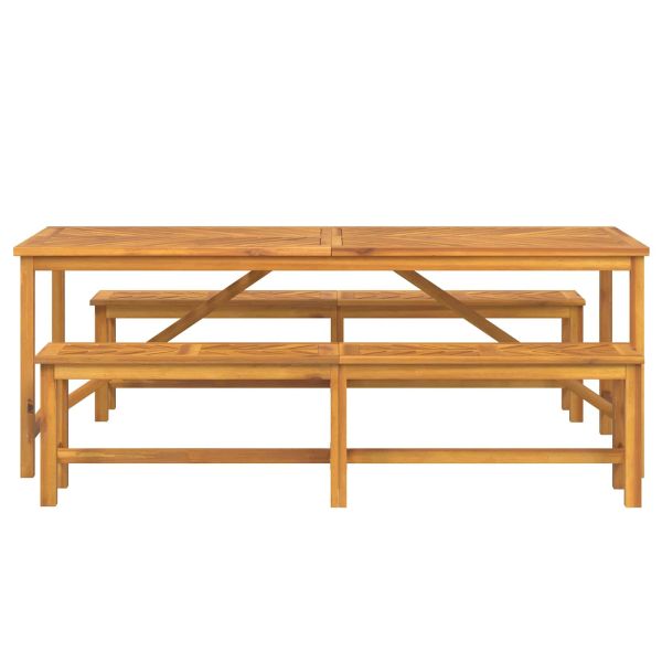 Комплект за хранене в градината 3 pcs Кафяво