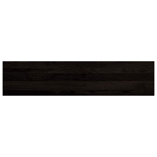 Стълбищни стъпала, 12 бр, тъмнокафяви, 110x30x2 см, дъб масив