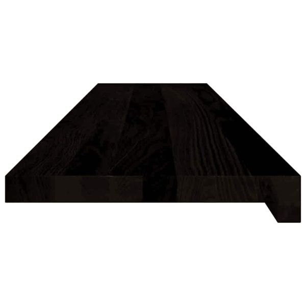 Стълбищни стъпала, 16 бр, тъмнокафяви, 110x30x2 см, дъб масив