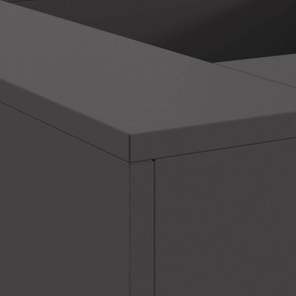 Огнище Черно 80 x 80 x 40 cm Стомана