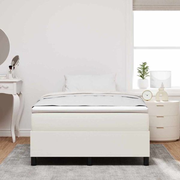 Платформено легло Крем 120 x 190 cm Кордюрова тъкан
