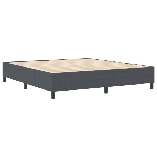 Платформено легло Тъмен сив 180 x 200 cm Кордюрова тъкан