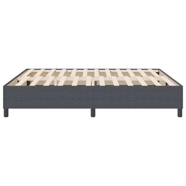Платформено легло Тъмен сив 180 x 200 cm Кордюрова тъкан