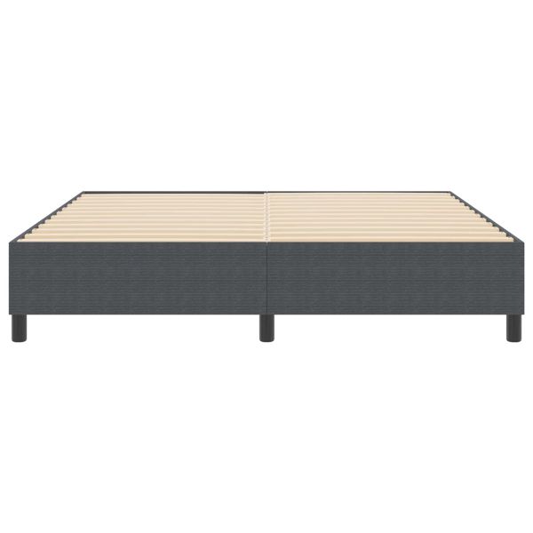 Платформено легло Тъмен сив 180 x 200 cm Кордюрова тъкан