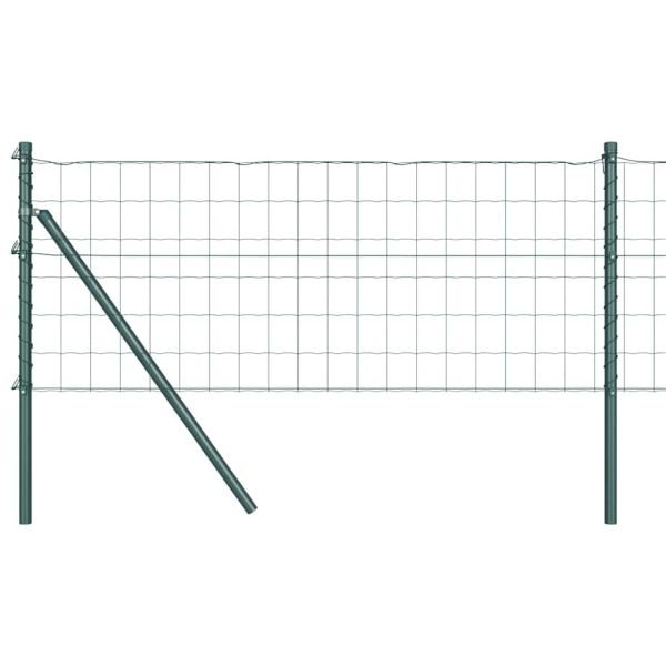 Ограда с пост Зелен 0,4 x 10 м Стомана и PVC