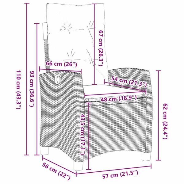 Комплект за хранене в градината 9 pcs Кафяво полиратан