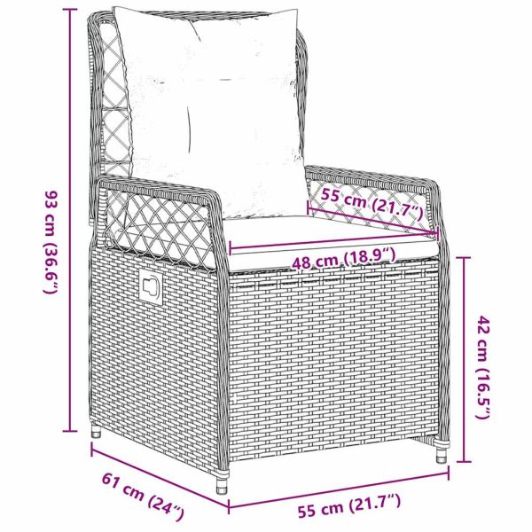 Комплект за хранене в градината 9 pcs Бежов и Светло Сив