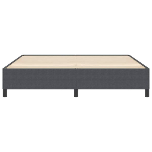Легло с пружинирана основа Тъмен сив 180 x 200 cm