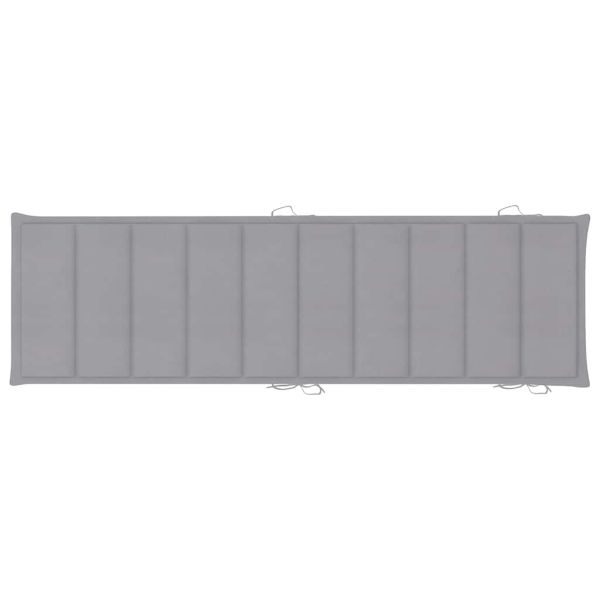 Шезлонги, 2 бр, с маса и възглавници, акациево дърво масив