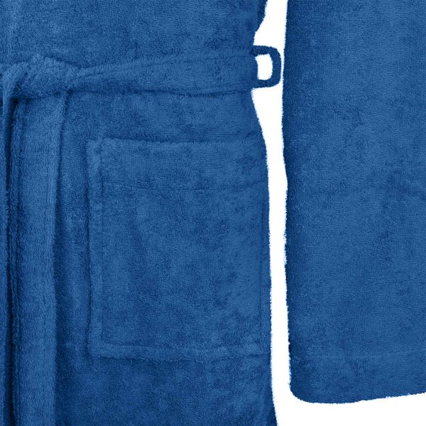 Халат за баня KINN Синьо M Памук