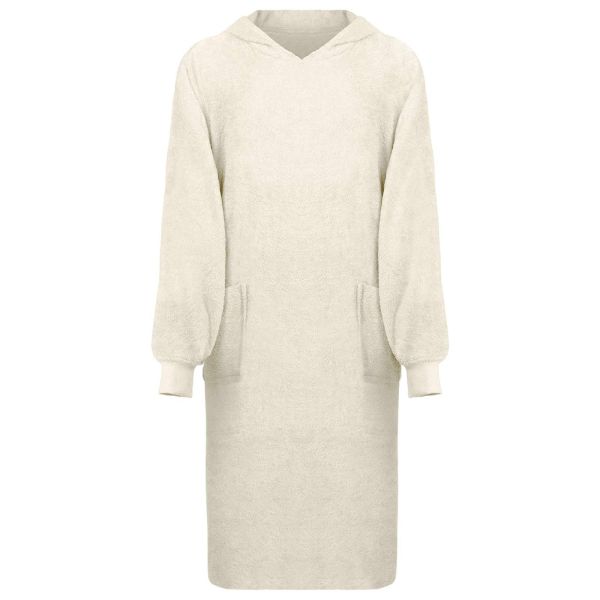 Одеяло с качулка KINN Крем XL Памук