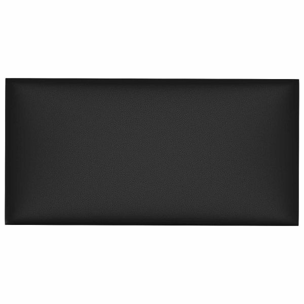 Стенно табло за легло 12 бр. 30 x 15 cm Черен текстил