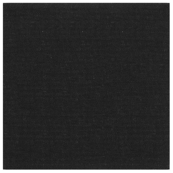 Стенно табло за легло 12 бр. 30 x 30 cm Черно текстил