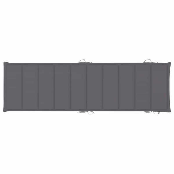 Градински шезлонг с шалте, акациево дърво масив