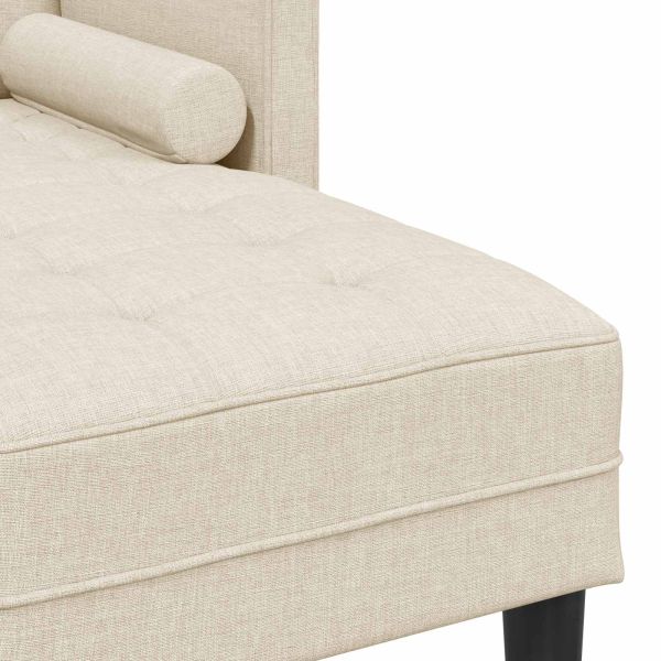 Комплект дивани с възглавница 2 pcs Лен Полиестер