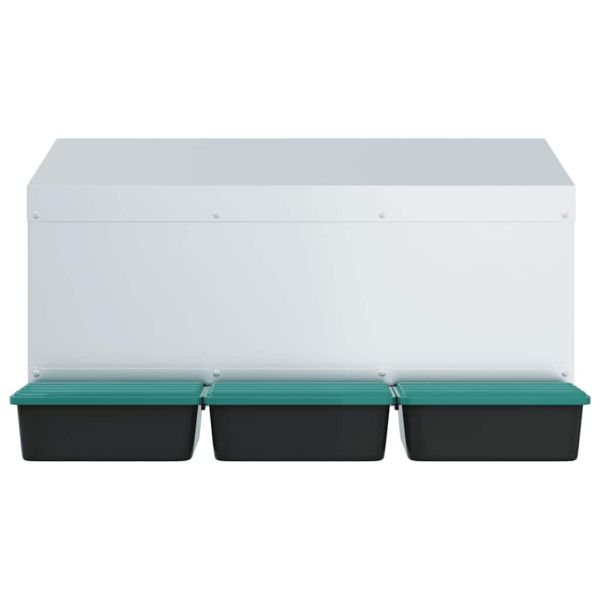 Кутия за пилета с 3 отделения, за стенен монтаж, поцинкована стомана