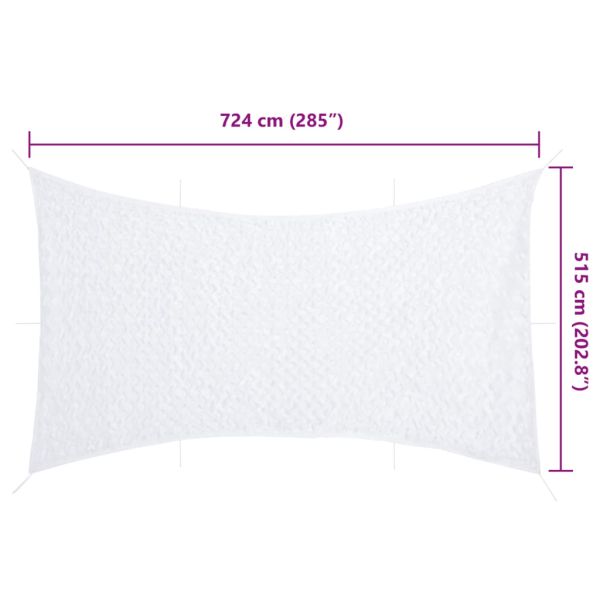 Камуфлажна мрежа с чанта за съхранение, 724x515 см, бял