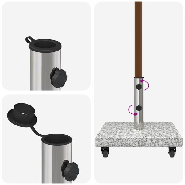 Основа за чадър Сив 45 x 45 x 45 cm Гранит