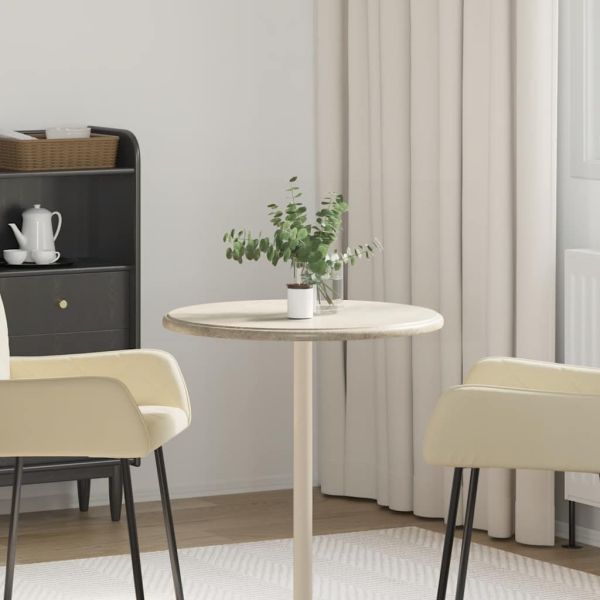 Плот за маса, сив, Ø60x2,5 см, мрамор