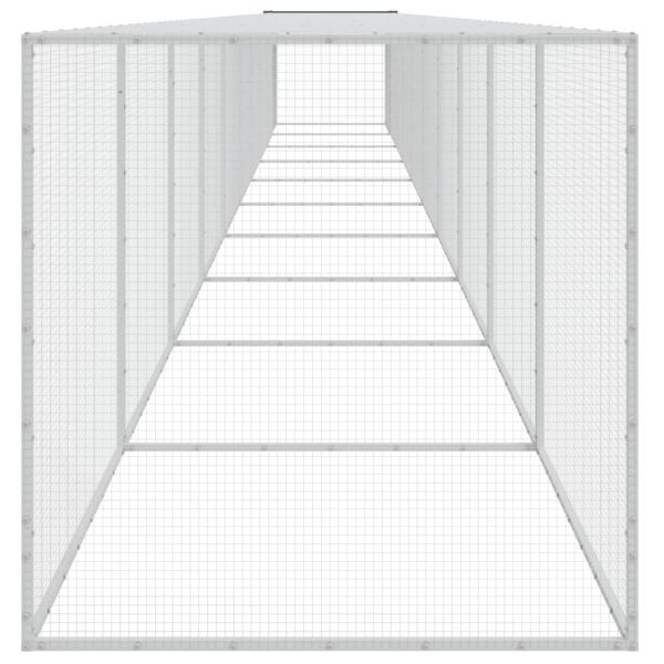 Клетка за пилета с покрив антрацит 1003x98x90 см стомана