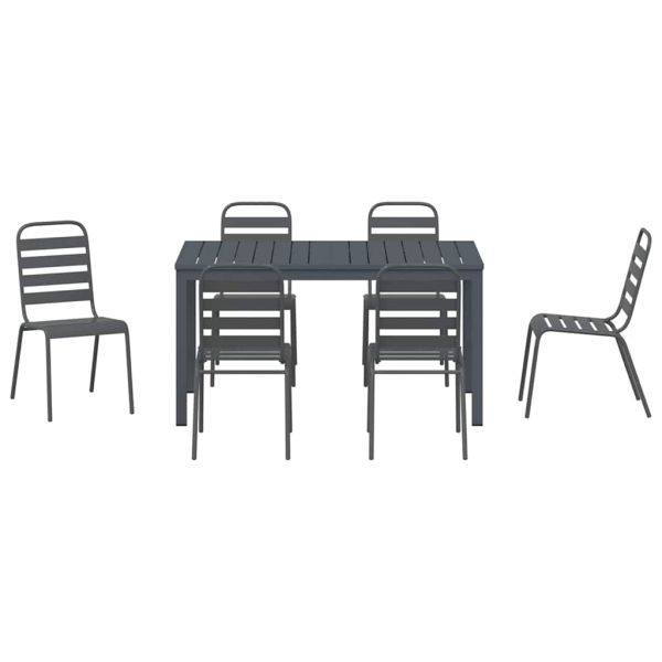 Комплект за хранене в градината 7 pcs Антрацит