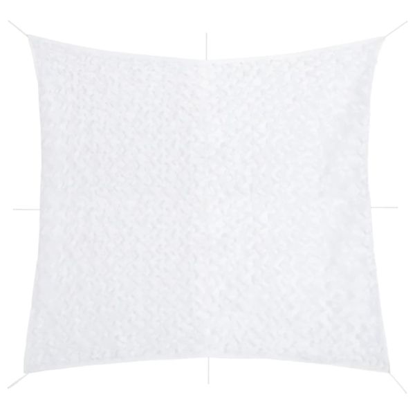 Камуфлажна мрежа с чанта за съхранение, 416x402 см, бял