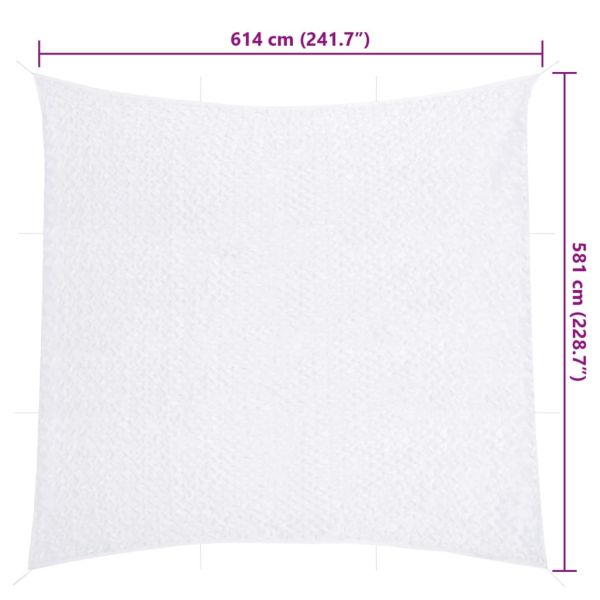 Камуфлажна мрежа с чанта за съхранение, 614x581 см, бял