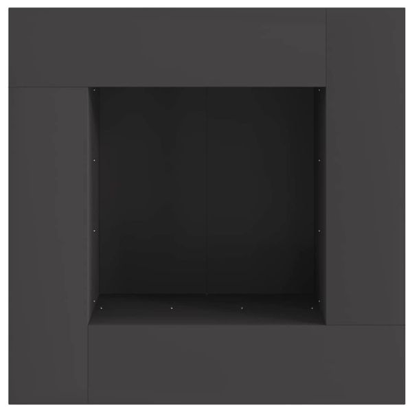 Огнище Черно 80 x 80 x 40 cm Стомана