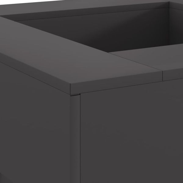 Огнище Черно 80 x 80 x 40 cm Стомана