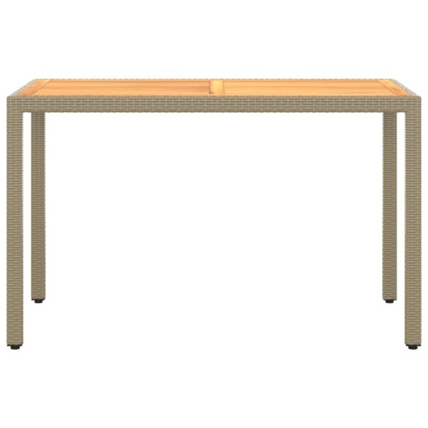 Градински комплект с възглавници 5 части полиратан бежов