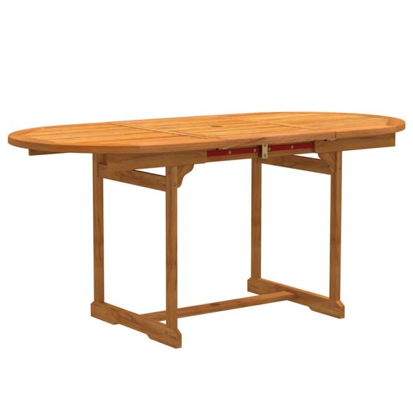 Градински трапезен комплект, 5 части, акация масив и textilene