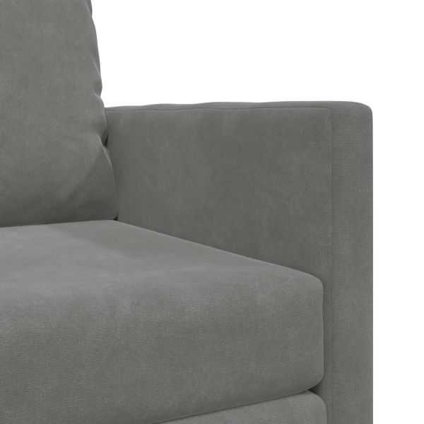 Диван легло 60cm Тъмен сив Кадифе