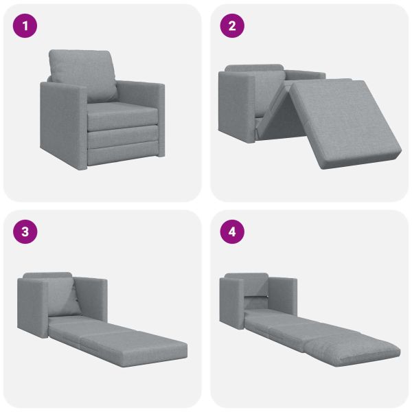 Диван легло 60cm Светлосиво текстил