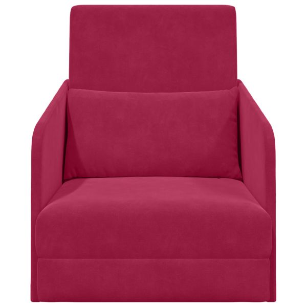 Диван легло Виненочервен 65 x 80 x 83 см Кадифе