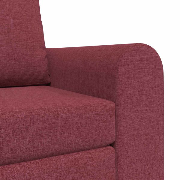 Диван легло Виненочервен 98 x 71 x 83 см текстил
