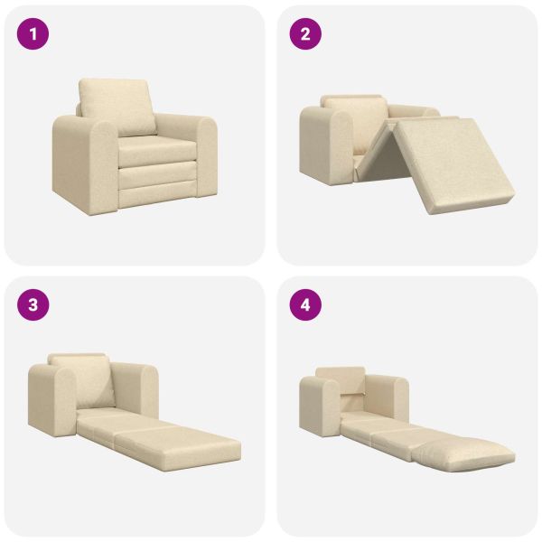 Диван легло Крем 98 x 71 x 83 см текстил