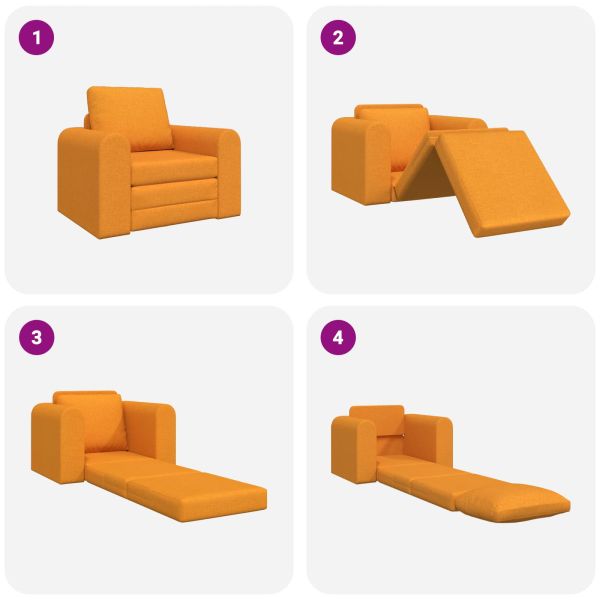 Диван легло Тъмен жълт 98 x 71 x 83 см текстил