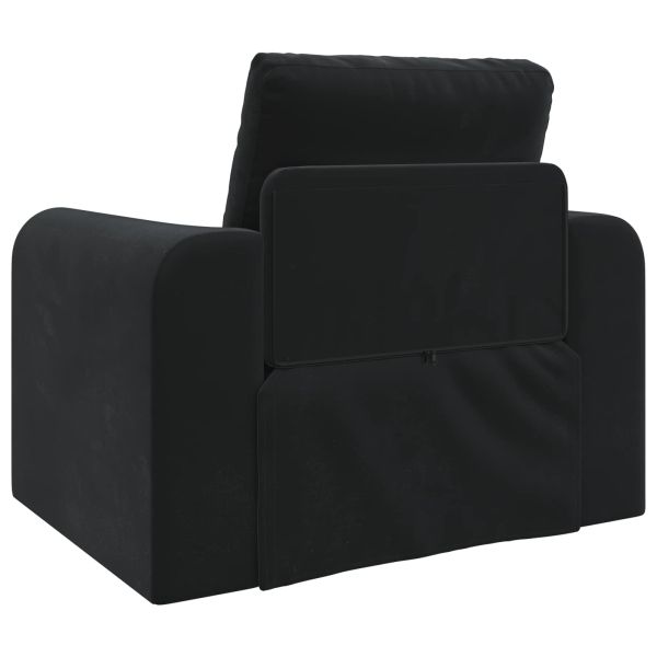 Диван легло Черно 98 x 71 x 83 см Кадифе