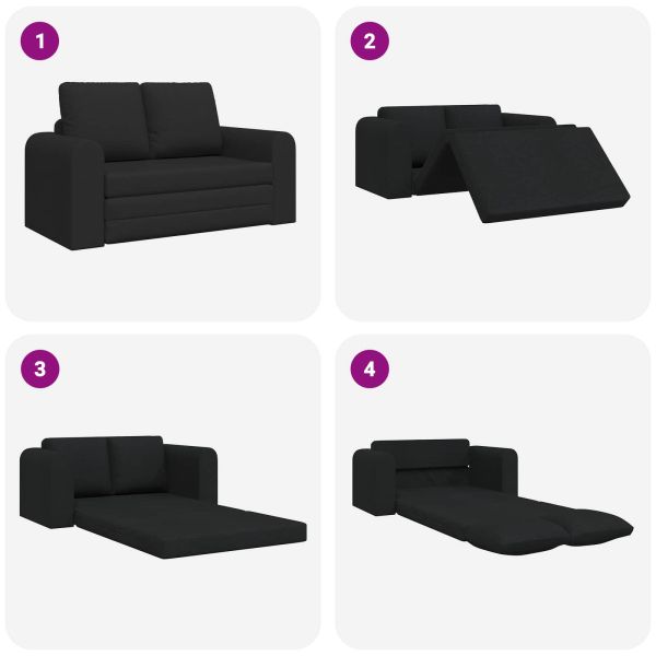 Диван легло 60cm Черно текстил