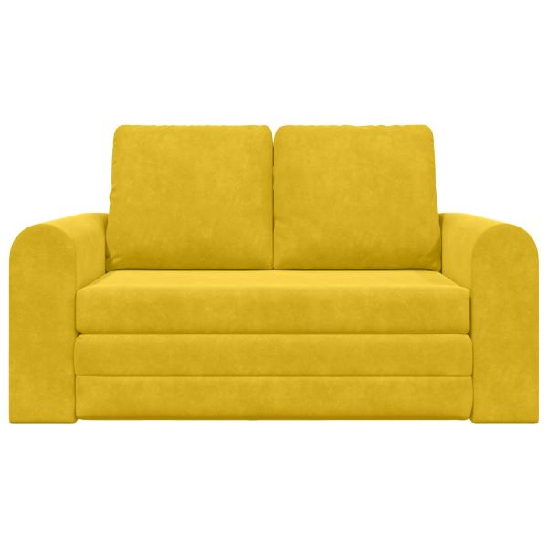 Диван легло 60cm Жълто Кадифе