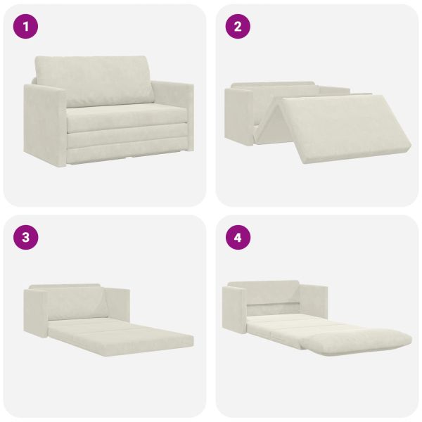 Диван легло 110cm Крем Кадифе