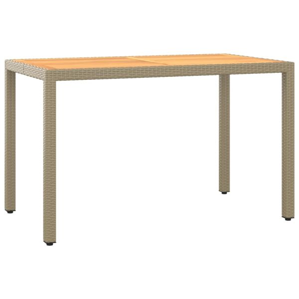 Градински комплект с възглавници 3 части полиратан бежов