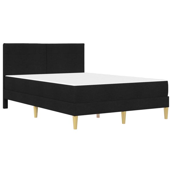 Рамка за легло Черен 140 x 190 cm Полиестер