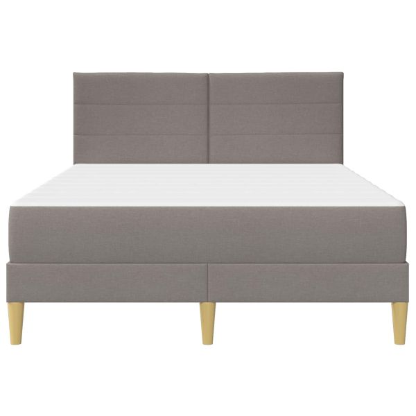 Рамка за легло Таупе 140 x 190 cm Полиестер