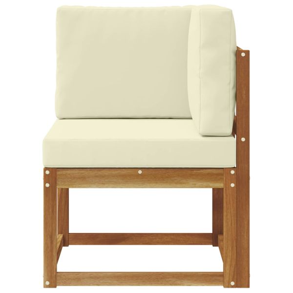 Външен ъглов диван Солидно акациево дърво