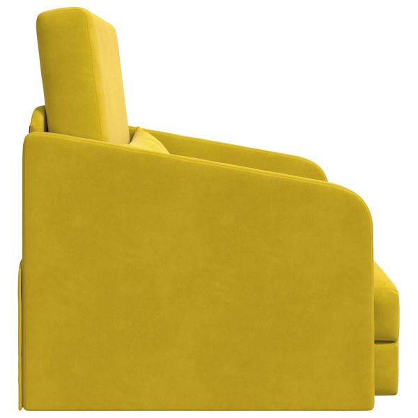Диван легло Жълто 65 x 80 x 83 см Кадифе