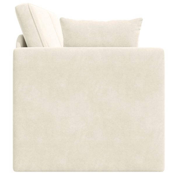 Диван-легло за под 200cm Крем Кадифе