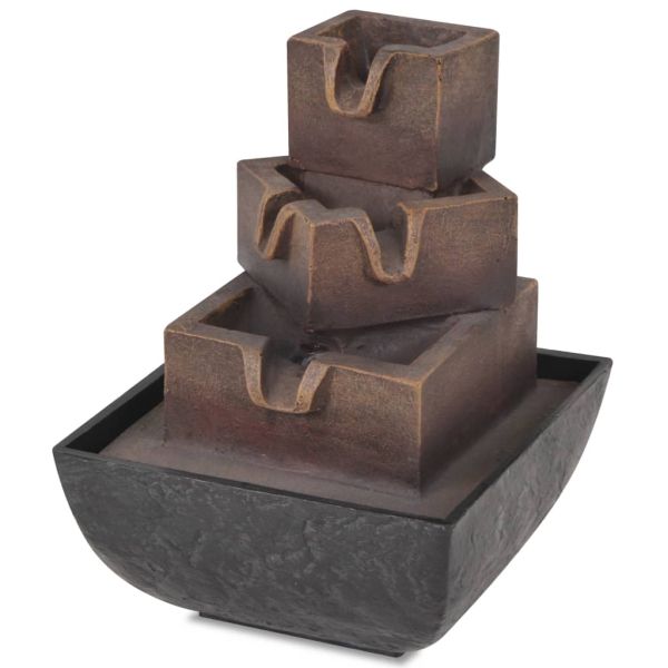 Вътрешен фонтан с LED осветление, полирезин