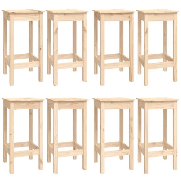 Бар комплект от 9 части, масивна борова дървесина