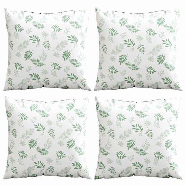 Пухени възглавници Листо 4 pcs Мотив с листа 60 x 60 cm